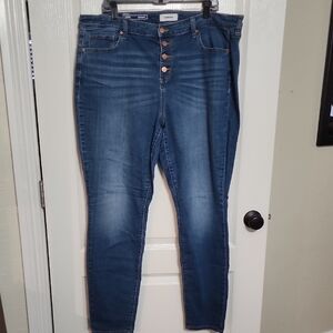 Sonoma Blue Skinny Jeans High-Waisted Classic